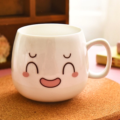 Ly cốc sứ uống nước hoạt hình dễ thương 400 ml