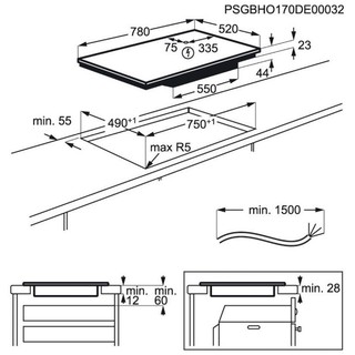 Bếp Từ 4 Vùng AEG IKB84431FB