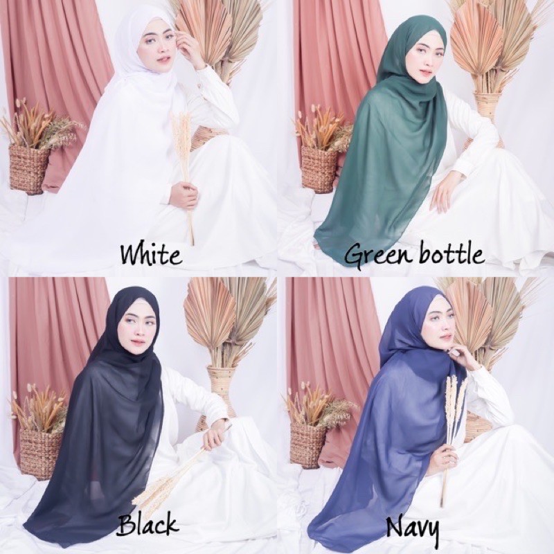 Khăn Trùm Đầu Hijab Vianaaa Pashmina Kích Thước 2 "