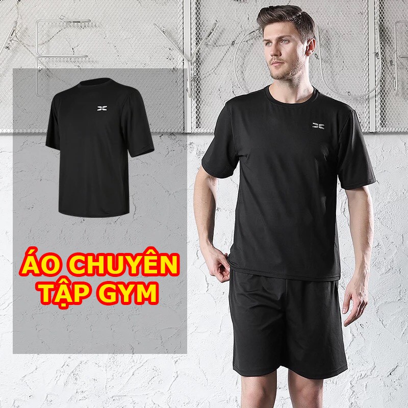Áo Thể Thao Nam Thun Lạnh, Áo Tập GYM Nam Thoáng Mát Co Dãn 4 Chiều Chuyên Tập GYM