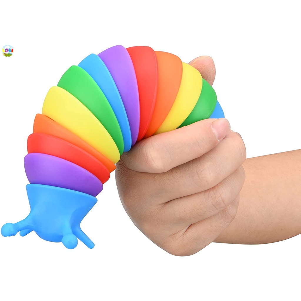 Đồ chơi ốc sên 3D giảm stres , có khớp kéo giãn, đồ chơi giác quan cho người lớn, trẻ em
