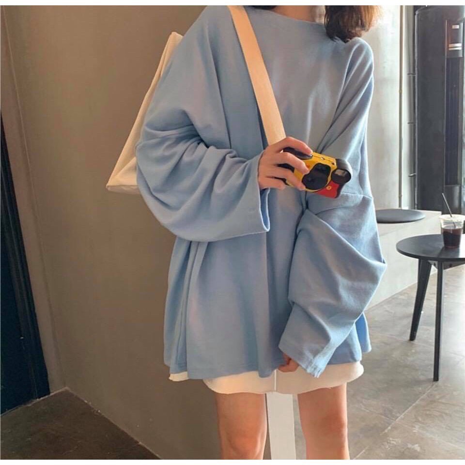 Áo THUN TRƠN TAY DÀI FROM RỘNG nam nữ đẹp xuất sắc dày dặn cao cấp_Zukabeo