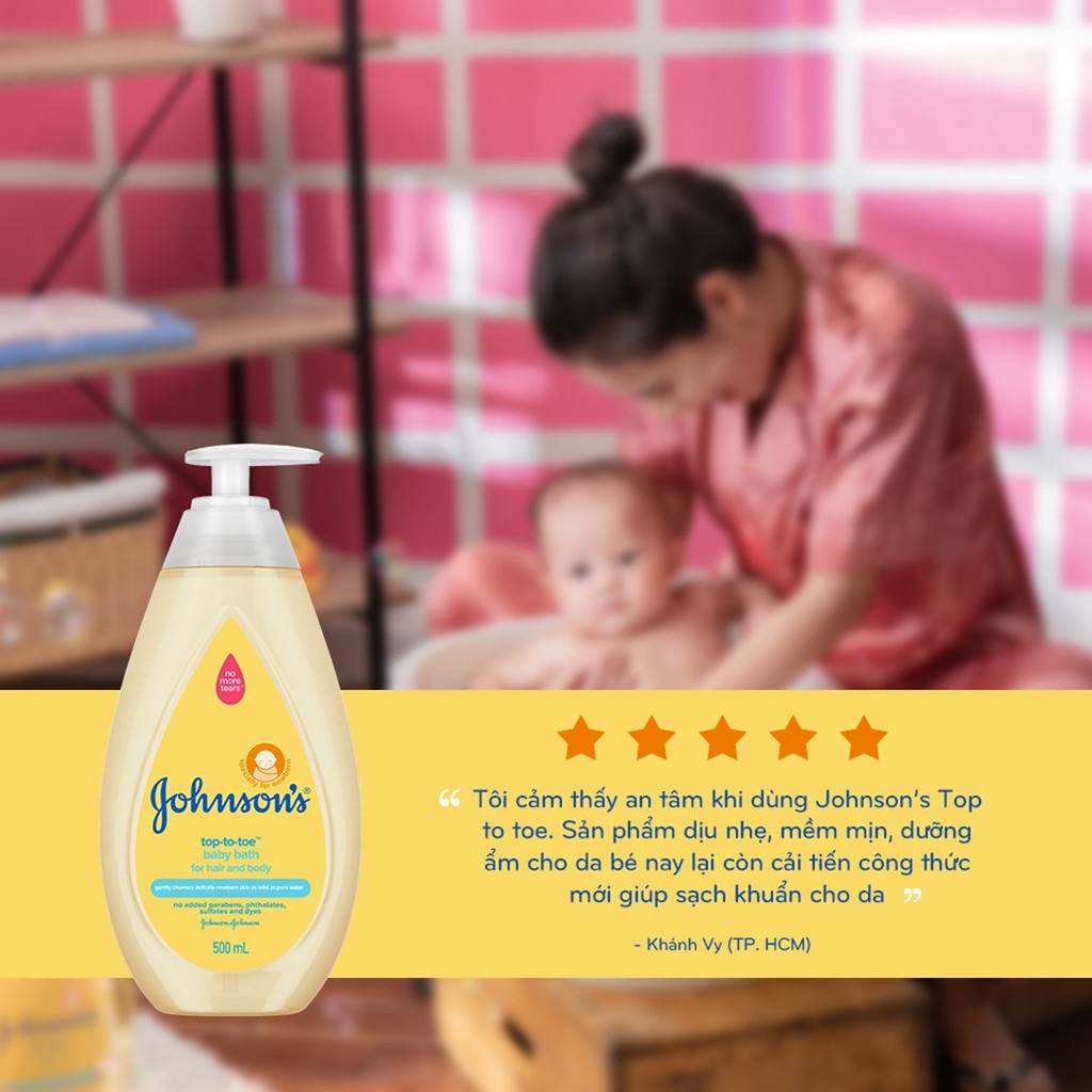 Sữa Tắm Gội Toàn Thân Johnson's TOP TO TOE Baby Bath For Hair And Body (100ml/200ml/500ml)