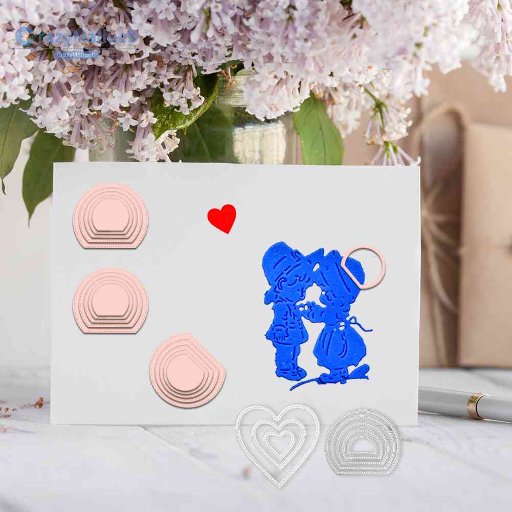 Khuôn Cắt Giấy Kim Loại Hình Khung Tròn Độc Đáo