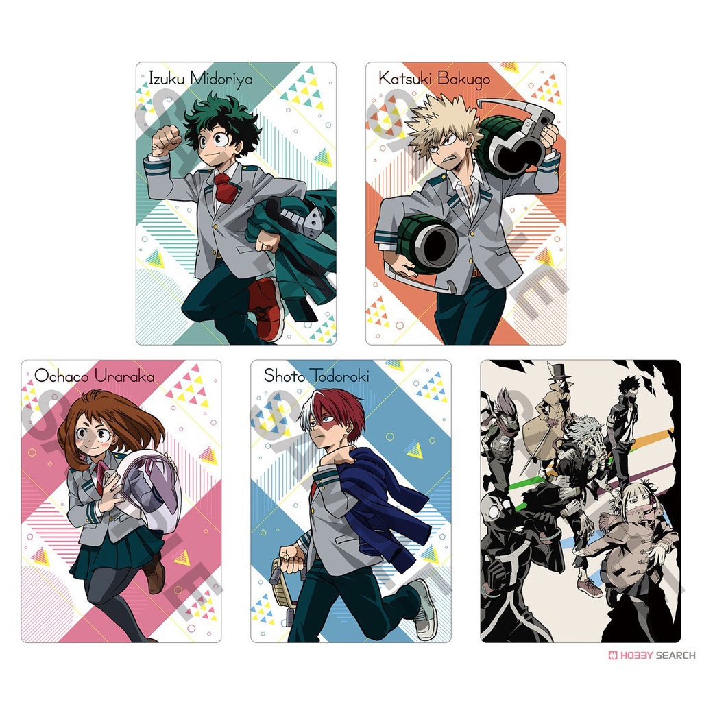 (1 tấm) Ảnh card bo góc in hình BOKU NO HERO ACADEMIA ver KHỞI HÀNH Học Viện Anh Hùng thẻ bo viền 5*8cm anime chibi