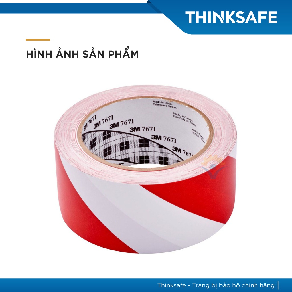 Băng keo cảnh báo dán nền 3M 767 50mm x 33m - Thinksafe