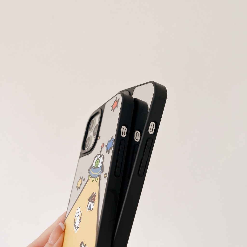Ốp Lưng Chống Sốc Hình Người Ngoài Hành Tinh Cho iPhone 14 / 13 / 12 / 11 / X / 8 / 7P