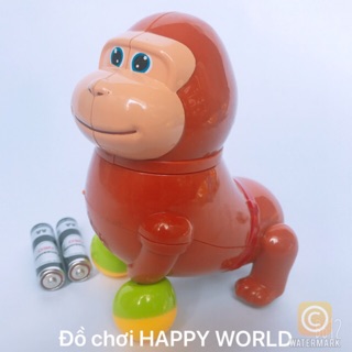 Đồ chơi KHỈ NGỘ NGHĨNH - Phát nhạc di chuyển bằng pin siêu đáng yêu cho bé vui cười