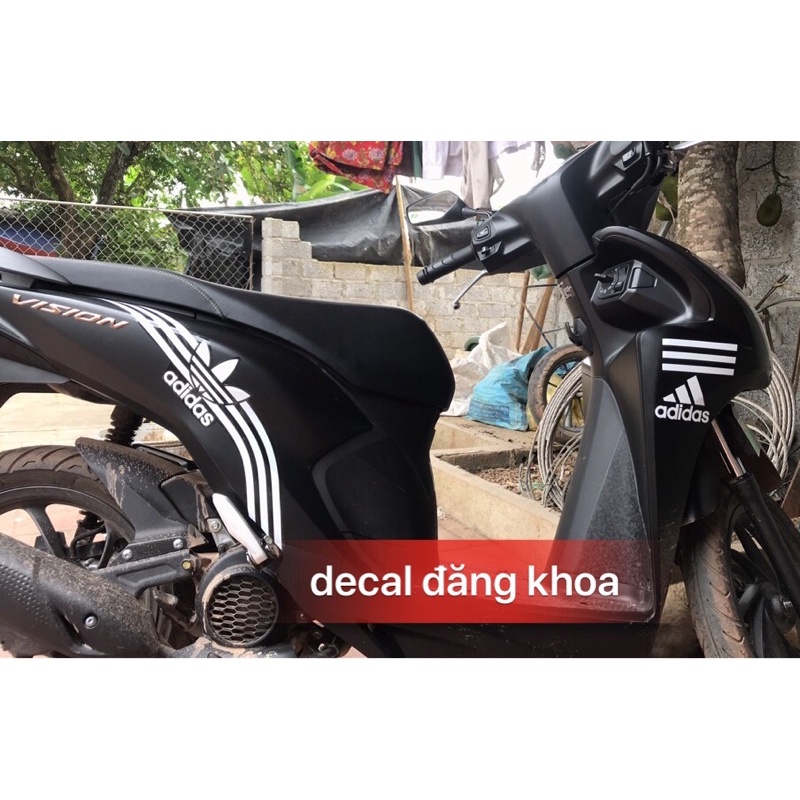 Tem ADIDAS dán được mọi loại xe