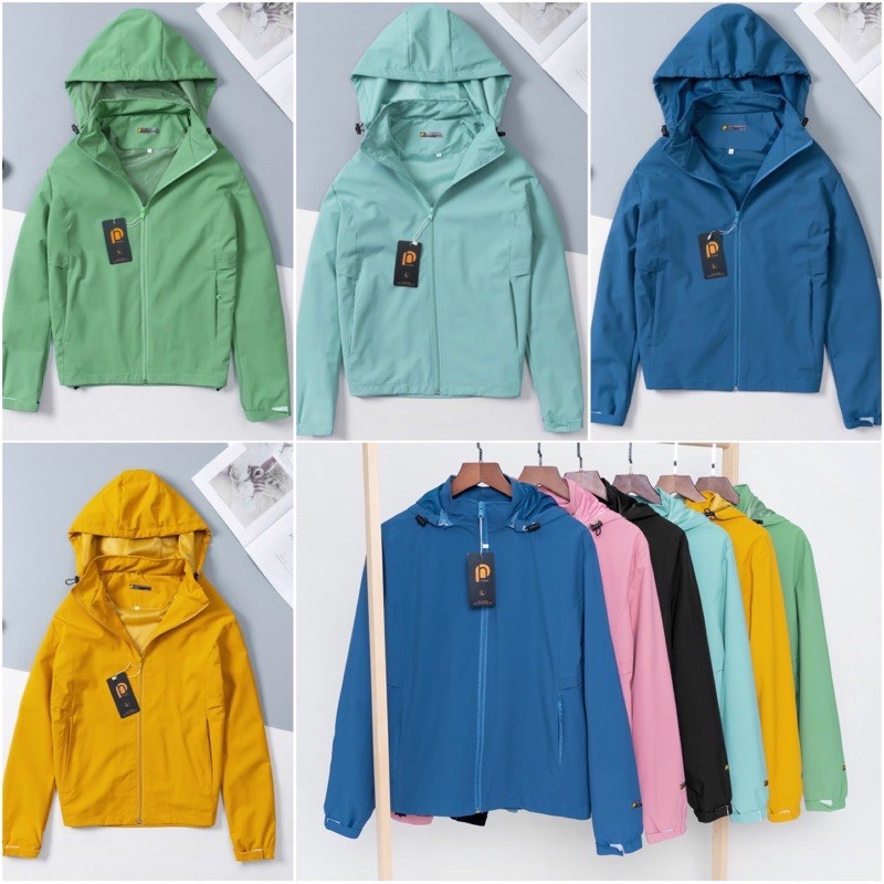 Áo khoác gió nữ 2 lớp dày dặn mẫu mới 2022, áo khoác nữ loại 1 tráng bạc chống nắng, chống nước,chống gió Okélla