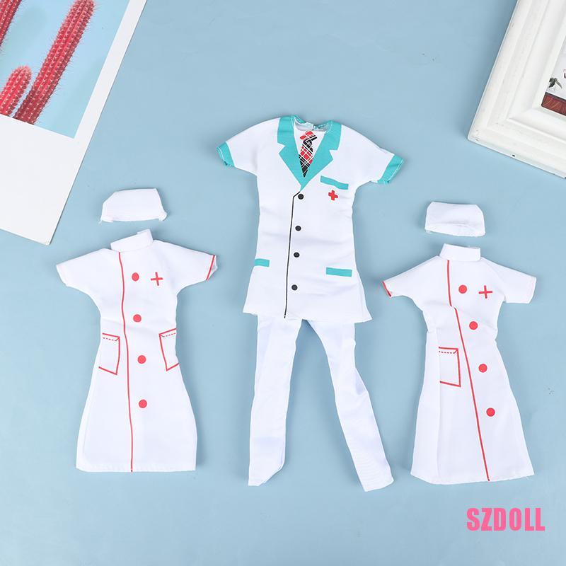 Set 2 Bộ Đồ Hóa Trang Bác Sĩ Y Tá Ts1Szdoll