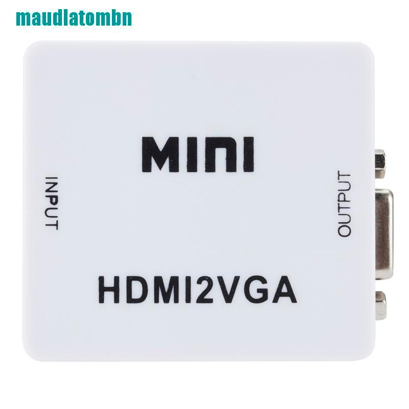 Hộp Chuyển Đổi Vga Sang Hdmi Full Hd 1080p Cho Pc Laptop Dvd Hdtv