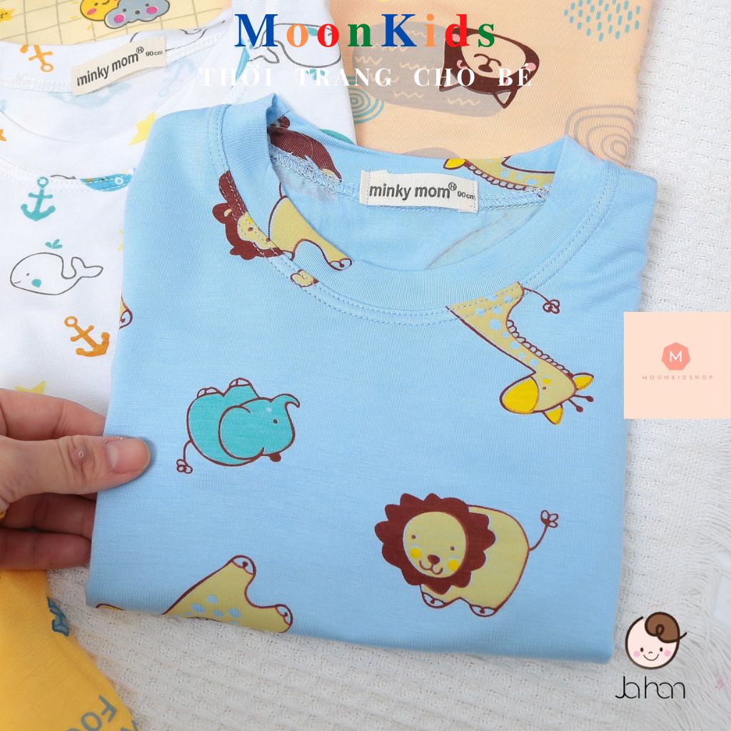 Bộ Cộc MinKyMom Cho Bé🦄Họa Tiết CHIP&amp;DEN 🦄cho bé từ 6-18kg,body đùi bé trai,bộ ngắn tay bé gái,bộ hè cho bé,bộ đùi