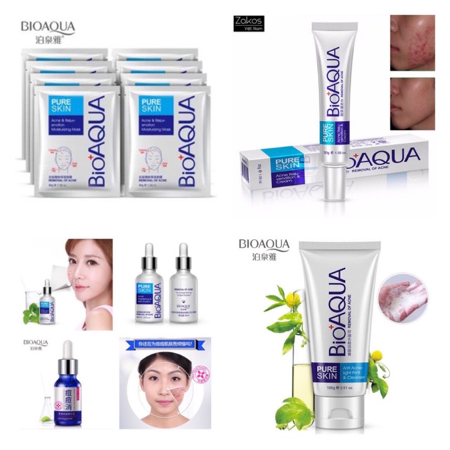 Tuýp kem bôi mụn PURE SKIN CỦA Bioaqua