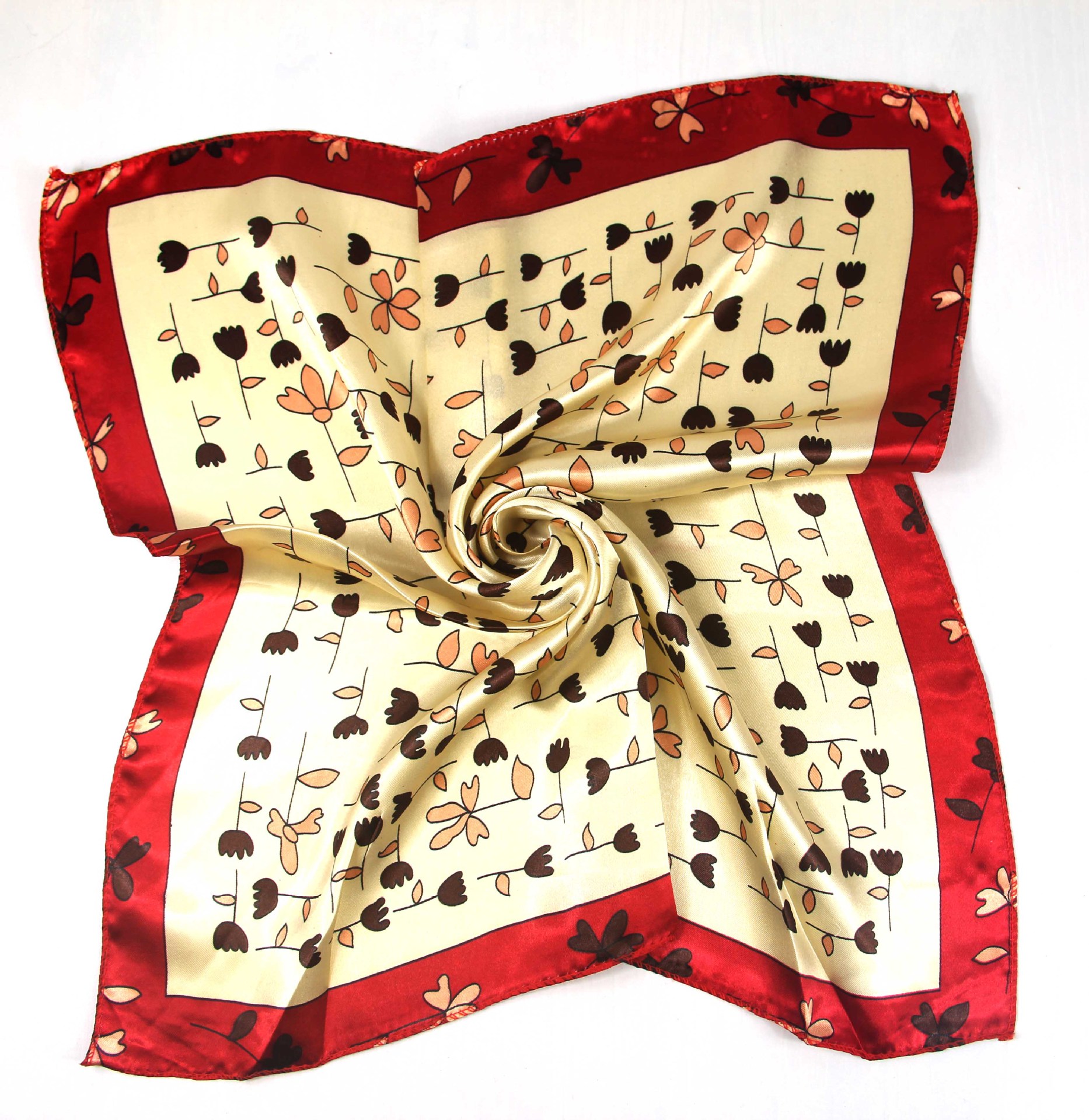 Silk scarf women's imitation silk versatile professional small square scarf | BigBuy360 - bigbuy360.vn