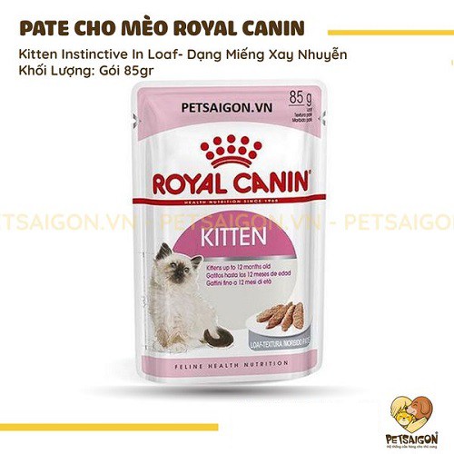 [CHÍNH HÃNG] ROYAL CANIN - KITTEN INSTINCTIVE PATE CHO MÈO CON - GÓI 85G