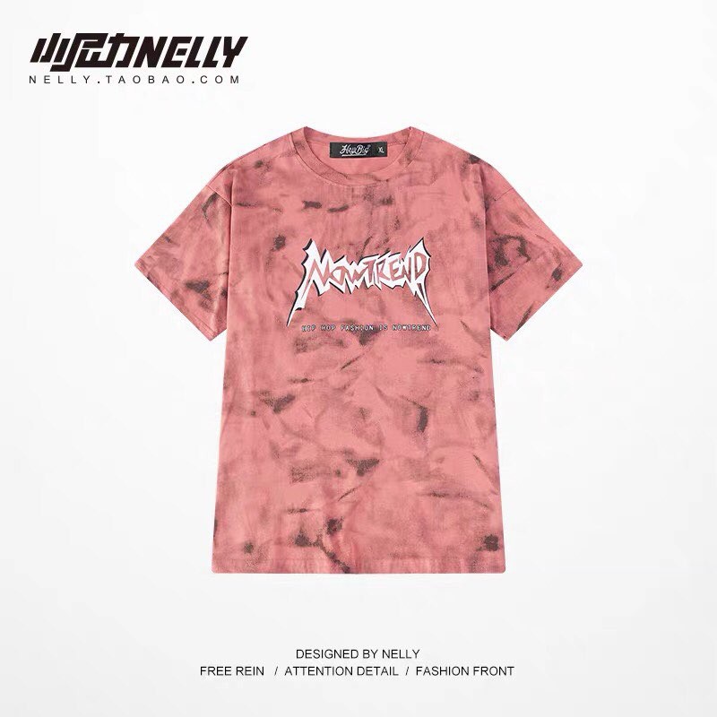 [FREESHIP](CÓ SẴN ) HÀNG CHÍNH HÃNG áo thun NELLY HEYBIG unisex ,áo loang mẫu mới nhất có 2 màu đỏ , xám mã CJH157781CY.