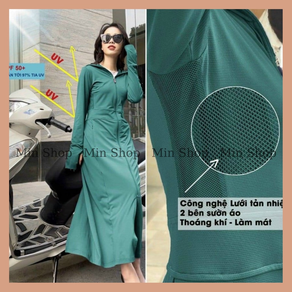 ☬Áo Choàng Chống Nắng Nữ 2 Lớp Dày Dặn | BigBuy360 - bigbuy360.vn