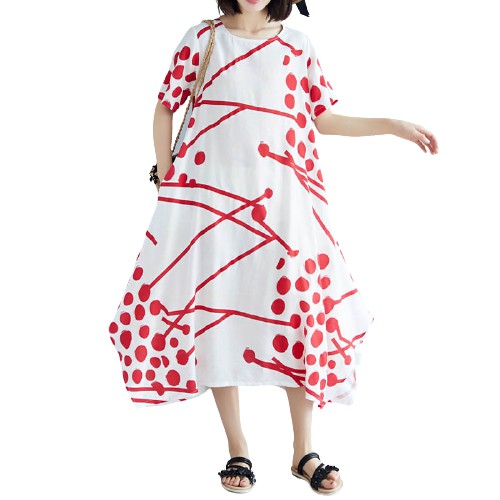 Đầm Maxi ZANZEA Cổ Tròn Dáng Rộng Họa Tiết Hoa Thời Trang Cho Nữ | BigBuy360 - bigbuy360.vn