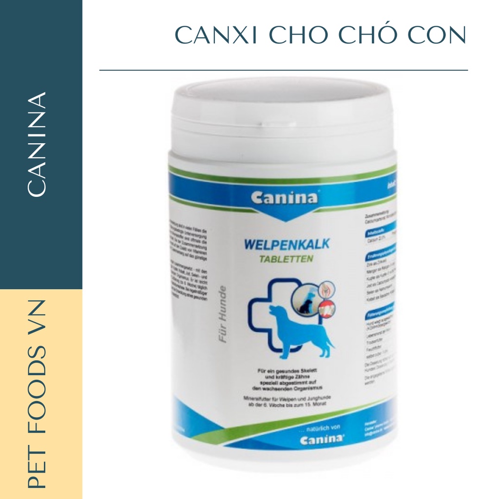 Canxi cho Chó Con CANINA PUPPY LIME dạng viên