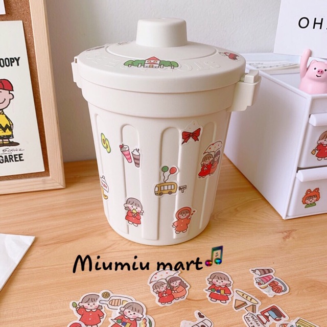 Hộp đựng rác mini - Hộp đựng rác nhỏ trong văn phòng - Đựng nhỏ gọn tiện lợi - MiuMiu Mart