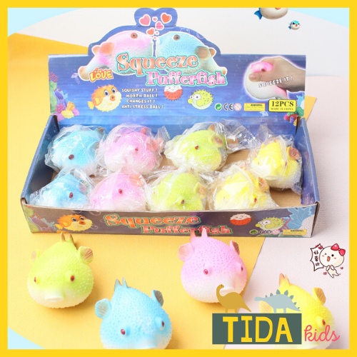 Cá Nóc Bóp Mềm ⚡ HOT TREND ⚡ Squishy Mochi Cá Gai Cute, Đồ Chơi Xả Stress Dễ Thương Xua Tan Căng Thẳng, TiDa Kids Shop