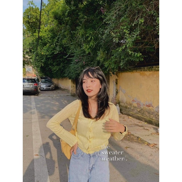 Áo khoác cardigan mỏng mongtoghi tay loe ( Ảnh thật ) | BigBuy360 - bigbuy360.vn