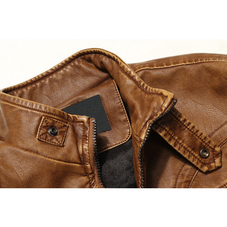 Áo khoác da nam cao cấp lót nhung siêu ấm thời trang 0040 nhiều màu