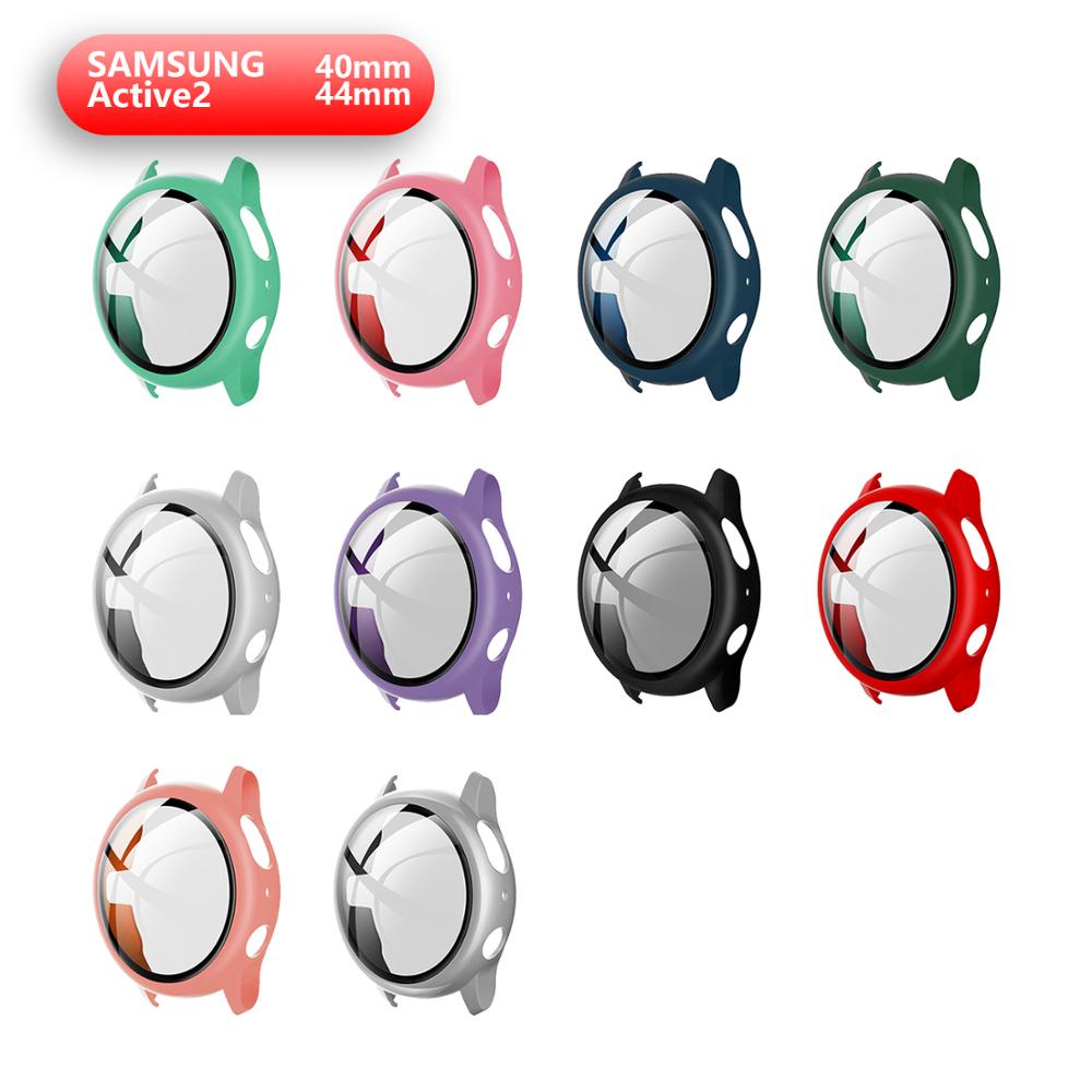 Ốp bảo vệ bằng acrylic cứng có kính cường lực cho đồng hồ Samsung Galaxy Active 44 2 44mm 40mm