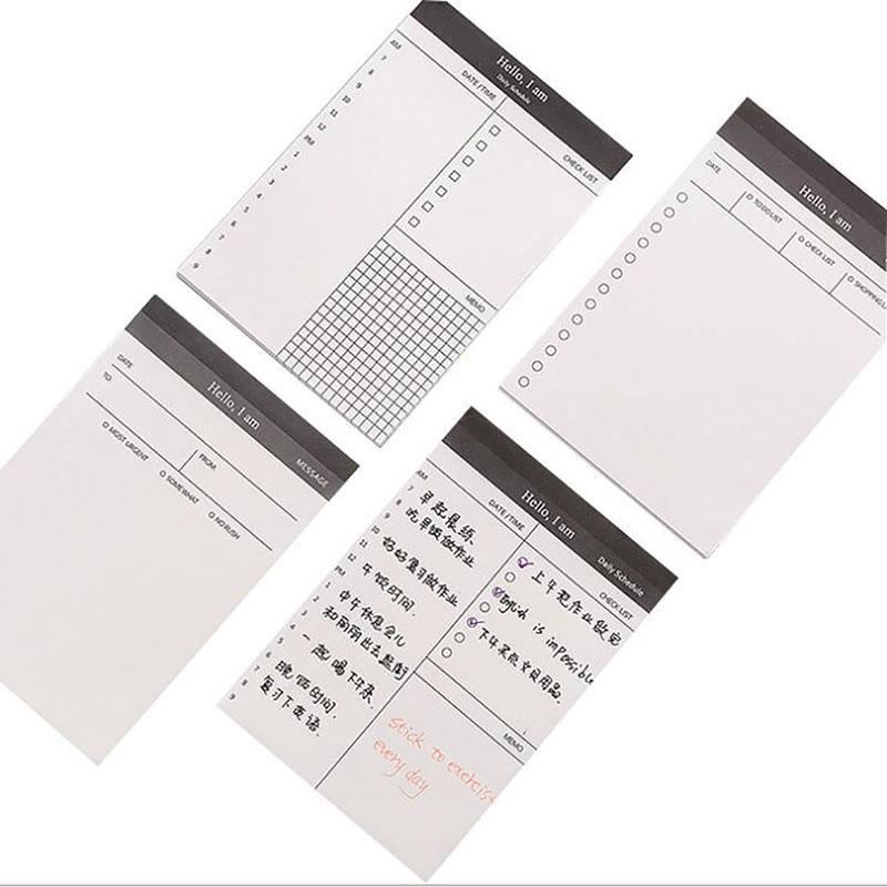 Blank Message Memo Note Stationery Memo Pads Paper Planner Series List Checklist Note Pad Bookmark