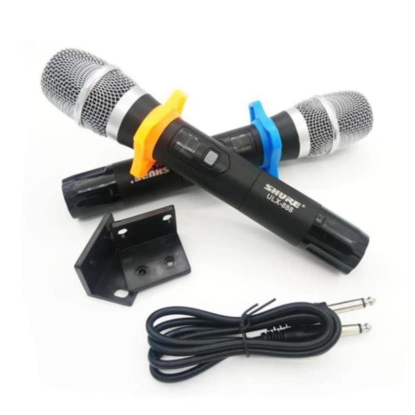 Micro karaoke bluetooth Shure ULX-888, Mic karaoke không dây tặng kèm 2 míc hát cao cấp, bh 6 tháng