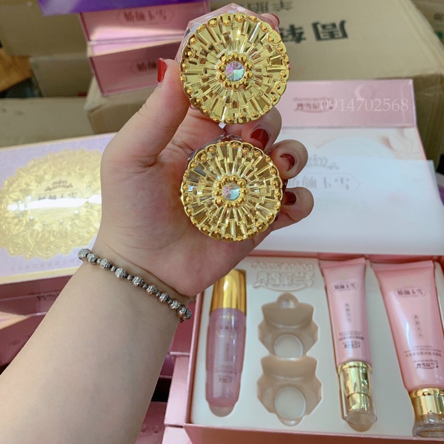 Kem Hoàng Cung Hồng Kim Cương - Bộ Hồng Vip 5in1 Chính Hãng