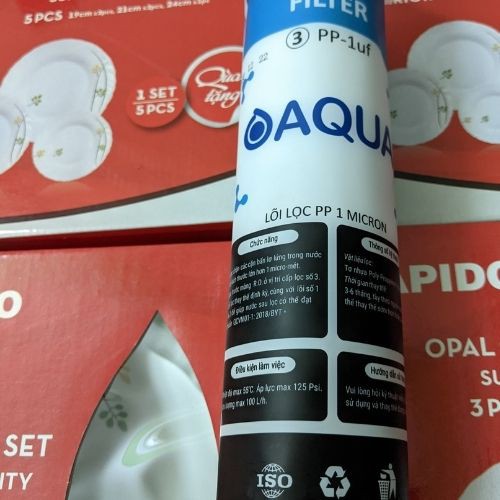 [TRỢ GIÁ] [QR CHECK] Lõi lọc 3 Lọc nước AQua số 3 Chính hãng Lõi lọc PP 1 Micron