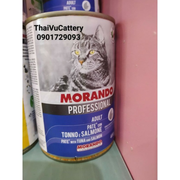 4 vị- Pate cho mèo miglior gatto - morando của ý siêu thơm lon 400g