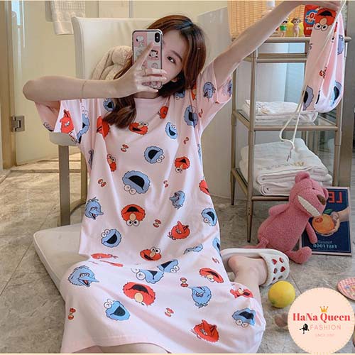 [Sẵn Hàng] Váy ngủ họa tiết hoạt hình dễ thương (Hàng Quảng Châu loại đẹp) | BigBuy360 - bigbuy360.vn
