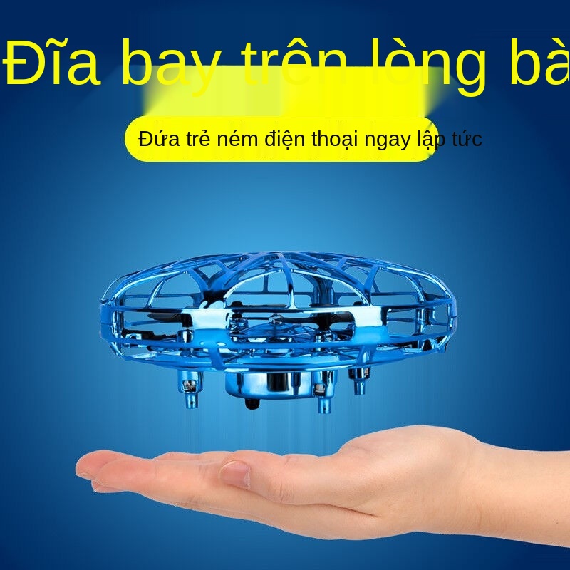 ✼UFO Máy bay không người lái cảm ứng thông minh Máy bay nhỏ Bốn trục treo lơ lửng UFO dành cho trẻ em trai và gái Đồ chơ