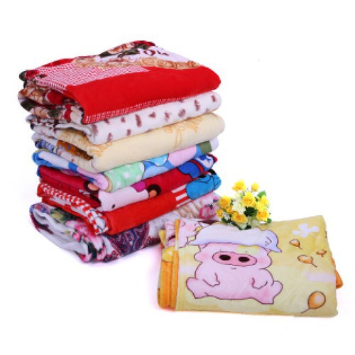 Chăn mền tuyết nhung 1m6 x 2m siêu mềm mại - chăn tuyết (giao màu ngẫu nhiên)