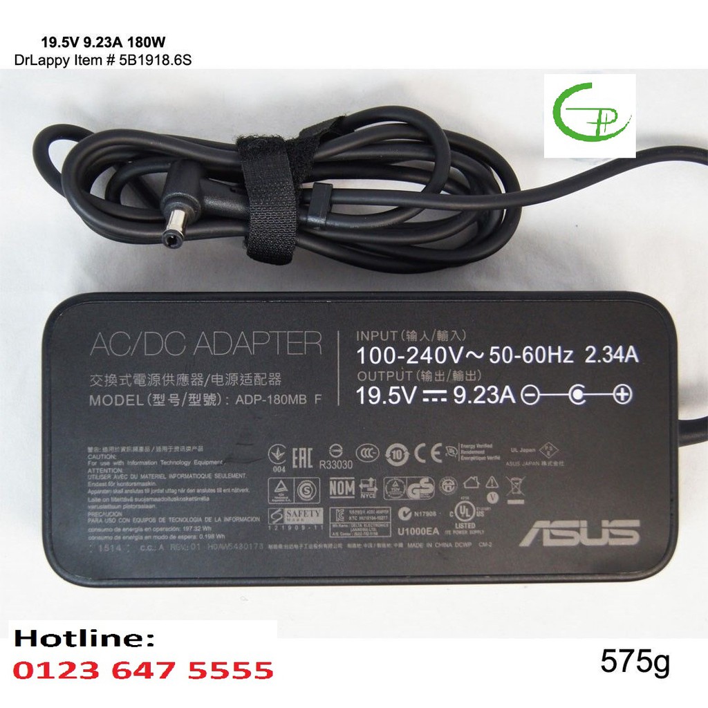 Dây Sạc Asus Laptop 19.5V 9.23A 180W - Bảo Hành 1 Đổi 1 Trong 12 Tháng