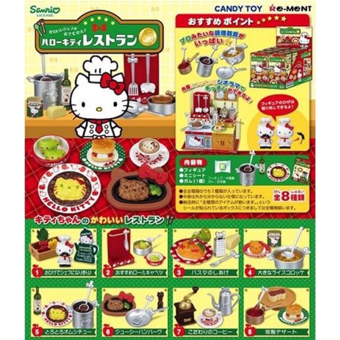 Mô Hình Rement Kitty đầu bếp- like new full 8 set