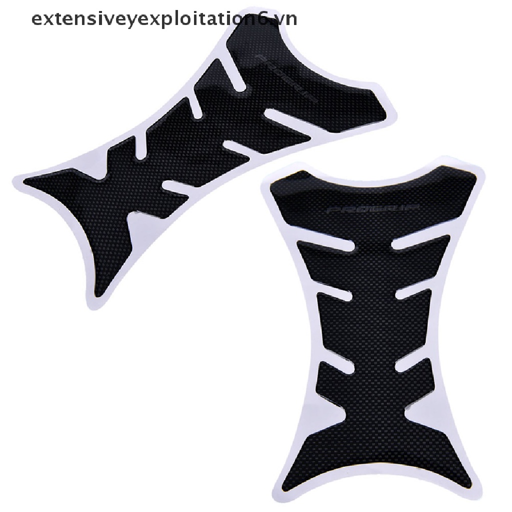 Miếng Dán Bảo Vệ Bình Xăng Hình Xương Cá Bằng Sợi Carbon Cho Xe Mô Tô / E6VN / E