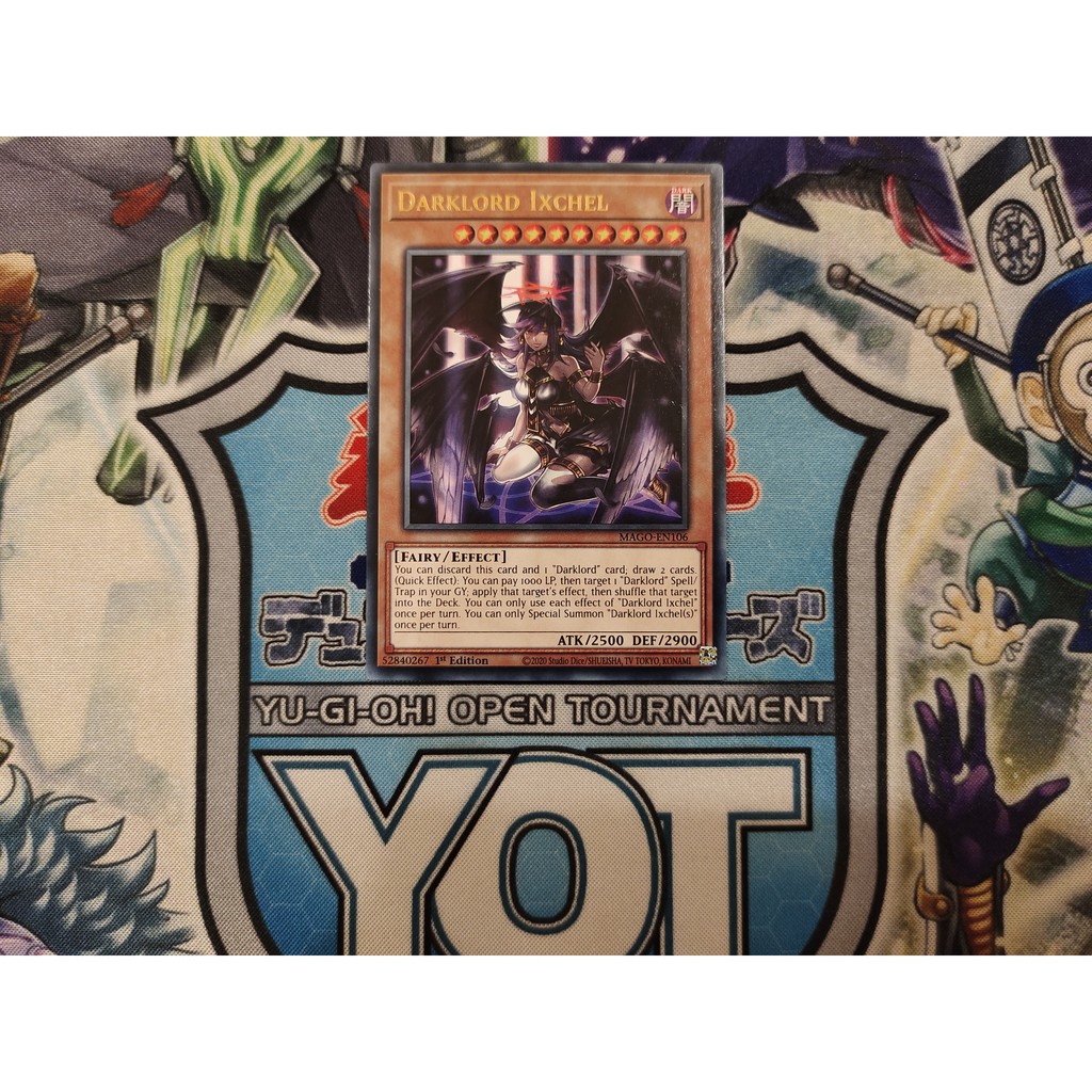 Thẻ bài Yugioh chính hãng Darklord Ixchel - MAGO-EN106 - Rare 1st Edition