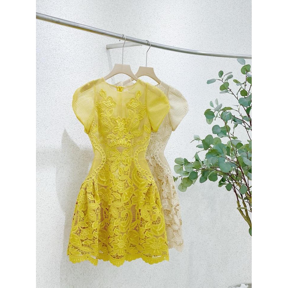 Đầm chữ A ren cao cấp Amy