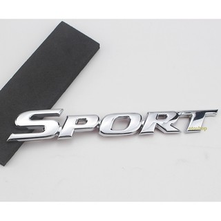 Tem chữ SPORT trang trí xe
