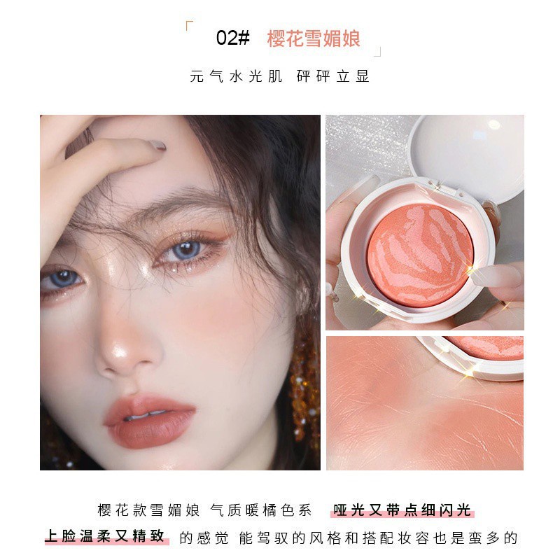 [Hàng mới về] Phấn Má Hồng Maffick Đơn Sắc Trang Điểm Tự Nhiên Xinh Xắn