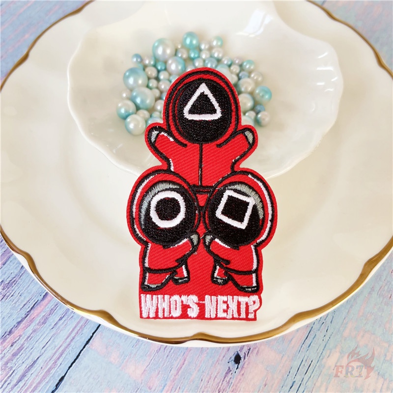 1 miếng dán ủi quần áo hình trò chơi Squid độc đáo