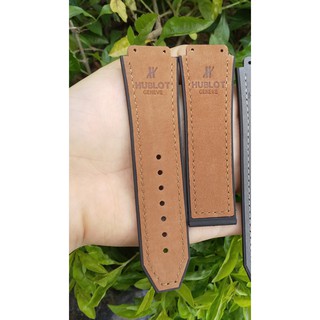 DÂY DA LỘN BÒ CHO ĐỒNG HỒ HUBLOT ( Tặng Kèm Tua Vít Mở Ốc)