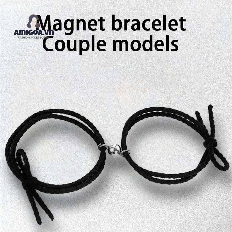 Vòng Tay Dây Cao Su Hít Nam Châm Dành Cho Cặp Đôi