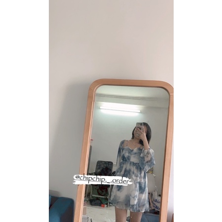 🎀  V10  Váy 2 dây | Trễ vai siu xinh siu hot màu loang 2021 ulzzang COÁ ẢNH THẬT