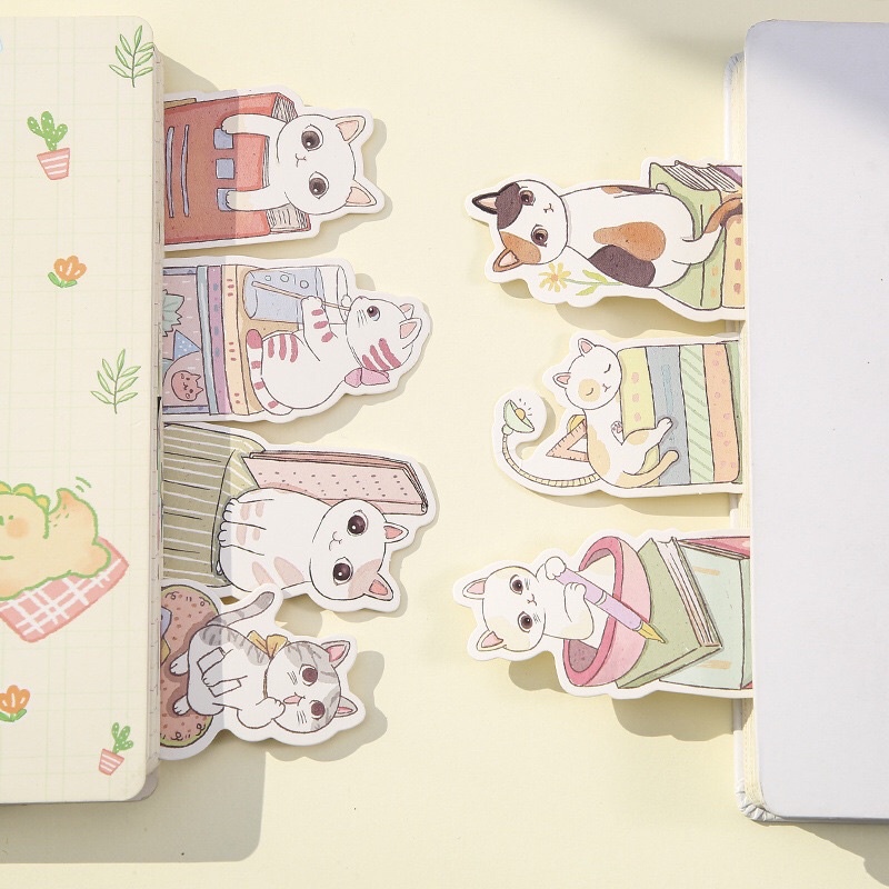 Hộp 30 đánh dấu trang bookmark chú mèo xinh đẹp