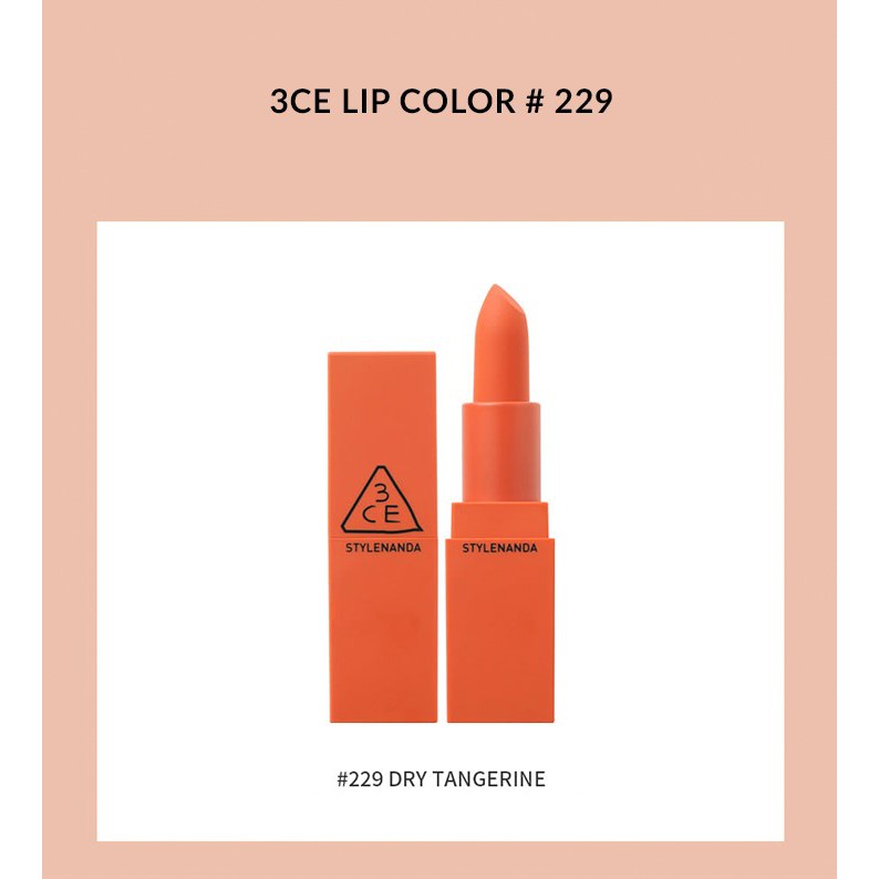 Son Thỏi 3ce Lip Color Matte 229 230 231 Shopee Việt Nam